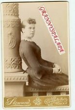Cabinet Photo - Young Lady Sitting, Close Up - Granite Falls, Minnesota picture