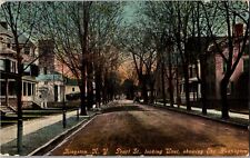 The Huntington Pearl St. looking West Kingston NY postcard Ulster county db picture