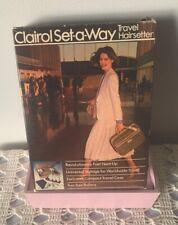 VINTAGE Clairol Set-a-way Travel 6 Hot Rollers 70s Electric It Works ❤️ picture