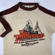 VTG 80s Disney Big Thunder Mountatin Railroad T-Shirt Medium 1980 Grand Opening picture
