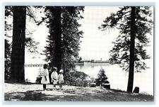 c1940's Childrens Portrait Of A Bygone At Lake Tahoe California CA Postcard picture