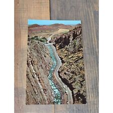 Aerial View of Big Thompson Canyon Postcard Colorado Chrome Divided picture