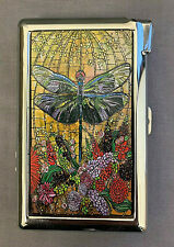 Colorful Dragonfly Art D2 Cigarette Case with lighter ID Holder Wallet  picture