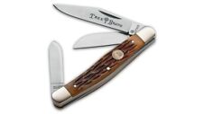 Boker Stockman Traditional Folding Knife, Brown Jigged Bone Handles 110726C picture