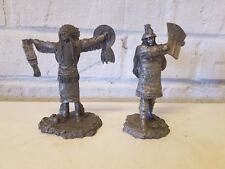 1979 Franklin Mint Pewter Noble Americans Lot of 2 Figurines picture
