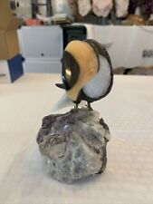 Natural Crystal Toucan on Purpurite 7” 1lb 12oz picture