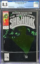 Sensational She-Hulk #50 4/93 CGC 8.5 WHITE pages Embossed Green Foil Cover picture