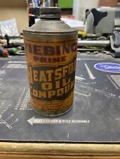 Vintage Fiebing’s Prime Neatsfoot Oil Softener Compound 1 Pint Can EMPTY Antique picture