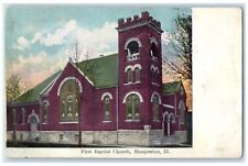 c1910's First Baptist Church Exterior Roadside Hoopeston Illinois IL Postcard picture