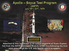 Apollo-Soyuz Flown in Space - Piece of Gold Kapton Foil From the Command Module picture