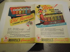 1946 PAPER AD Oversized Russell's Walt Disney Library Games Bambi Snow White picture