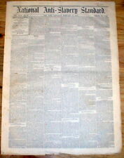 1866 National Anti-Slavery Standard newspaper SLAVE ABOLITION in RECONSTRUCTION picture
