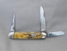 OLD VINTAGE IMPERIAL PROVIDENCE RI STOCKMAN KNIFE WITH PUNCH picture