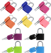 8 Pcs Suitcase Locks with Keys, Small Metal Luggage Padlocks with Keys, Mini Mul picture