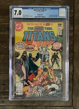 NEW TEEN TITANS #2 NEWSSTAND CGC 7.0 1st APP DEATHSTROKE picture