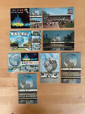 1964 -1965 NY Worlds Fair - Lot of 8 Official Vintage Postcards - Blank / Unused picture