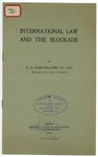 WWI 1916 International Law and the Blockade Booklet Printed in London UK picture