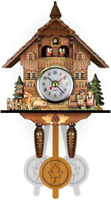 Vintage Clock Cuckoo Wall Clock Swing Coo Coo Vintage Clock, Wooden Hanging C... picture