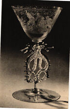 Vintage Unposted Postcard WINGED WINE GLASS LATE 17TH CENTURY CORNING GLASS NY picture