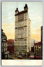 Vintage Postcard 1900's Park Row Building Luxury Apartment New York City NY picture