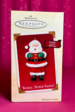 Hallmark 2002~Tickle, Tickle Santa~Magic Ornament~with Sound Light & Motion New picture