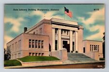 Montgomery AL-Alabama, State Judiciary Building, Antique Vintage c1940 Postcard picture