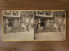 Bethlehem PA Fire Department 1866 Old Perseverence Engine Stereoview  Photo picture