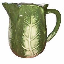 Vintage Lettuce/Cabbage Water Pitcher Wangs International Green picture
