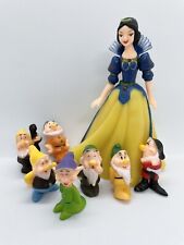 8 pcs Princess Snow White & The Seven Dwarfs Cake Topper Figures Toy picture