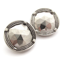 2 Vintage Buttons Faceted 13/16