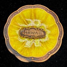 Treasure Craft Vintage Hawaii Souvenir Trinket Dish/Ashtray Made in USA 5”D picture