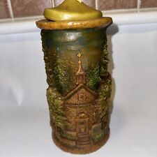 1924 Antique German Hand Carved by Johann Gunter Walldurn Large Candle picture