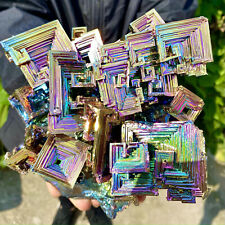 6.94LB Natural Rainbow Aura Titanium Bismuth Crystal Specimen Gemstone Rock picture