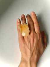 MAGNUM Honey Jade Ring | 24k GP I Adjustable picture