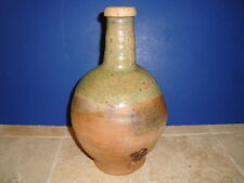 Antique French green glazed jug pitcher early 1800's from south of France, h-9.5 picture