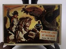 1954 Topps Scoop #115 Napoleon Loses At Waterloo June 18, 1815 picture