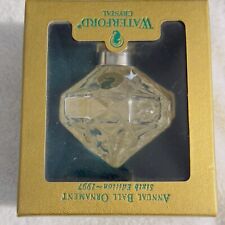 Waterford Crystal 1997 Annual Ball Ornament 6th Edition in Original Box picture