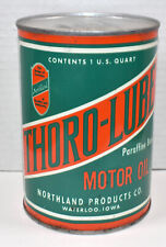 RARE NOS THORO LUBE NORTHLAND MOTOR OIL WATERLOO IA ADVERTISING SNOWMOBILE CAN picture
