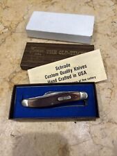 VTG SCHRADE OLD TIMER Pocket Knife Made in USA 61OT 610T Slim Premium Stockman picture