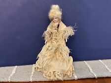 Antique German Miniature Victorian Dollhouse Doll In Unique Outfit VGC picture