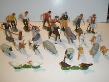 Vintage Lot of Britans Ltd Miniature Figures Farmers Animals picture