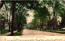 Vintage Postcard- Trees along West Genesee Street, Syracuse, NY Posted 1910s picture