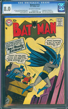 BATMAN #112  CGC 8.0 VF  NICE OFF WHITE TO WHITE PAGES  FROM THE TOUGH 1957 ERA picture