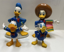 Donald Duck 4 Pc Lot Vinyl/PVC Figures/Cake Toppers 2-4