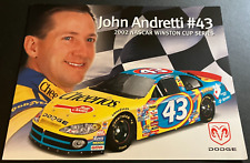 2002 John Andretti #43 Cheerios Dodge Intrepid R/T - NASCAR Hero Card Handout picture