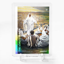 THE LORD'S PRAYER Holographic Card 2023 GleeBeeCo Holo Faith (Jesus) #THJM picture