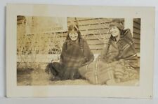 Rppc Two Young Ladies Costume Dressed as Indians c1915 Real Photo Postcard T10 picture