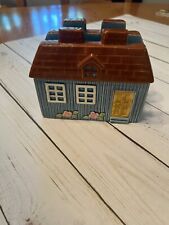 Vintage Handcrafted  Ceramic Napkin Holder House Cottage Home picture