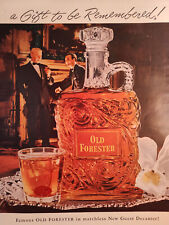 1952 Esquire Original Art Ad Advertisements OLD FORESTER Whisky TWA Christmas picture