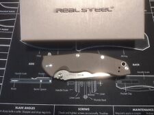 Real Steel/Thor pocket knife, 3 5/8 inch blade. Blade steel: 14C28N drop point. picture